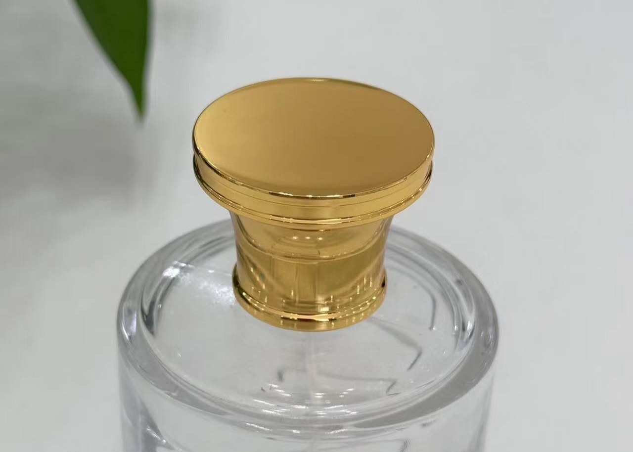 Zinc Alloy Shiny High Quality Metal Perfume Cap For Enhancing Fragrance Presentation