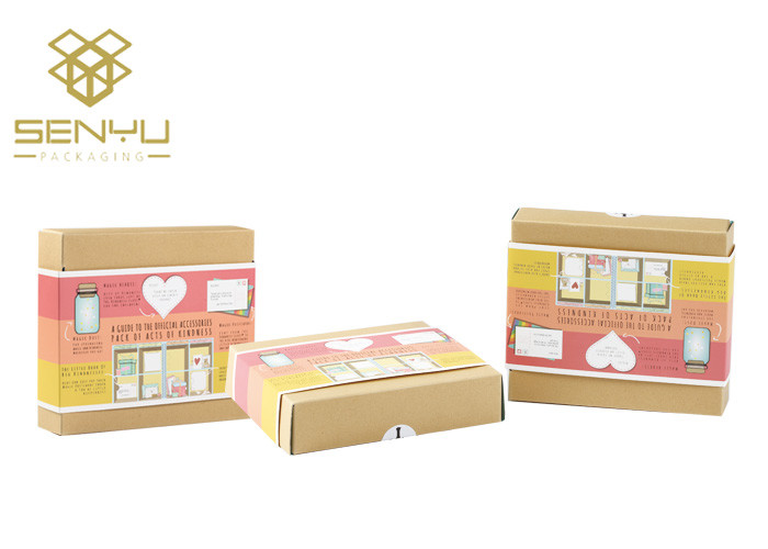 Custom Yellow Long Cardboard Paper Packaging Box CMYK color