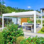 Aluminium Pergola and Wall-mounted Aluminum Pergola Round Rod for Your Outdoor