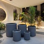 Shop The Latest Collection Of Fiber Clay Planters For Outdoor Space