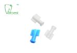 Sterile Luer Lock Luer Slip Dental Syringe Cap Disposable Blue White