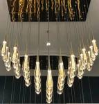 Indoor Villa Hotel Home G4 Bulb Type Aluminum Water Drop Villa Staircase Led