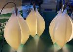 Ceramic Porcelain White Flower Decorative Chandelier Wedding Pendant Lamp For