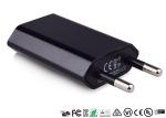 US EU Plug Single Port USB Charger 5V 500MA 600MA 1000MA CE FC UL Certificate