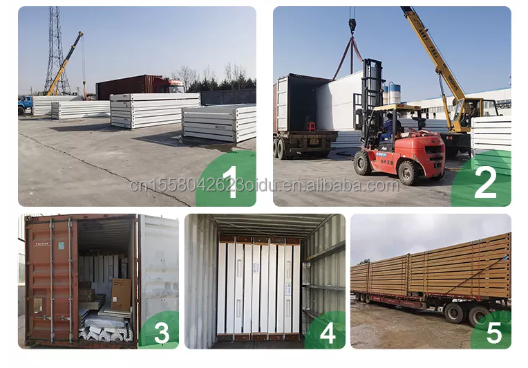 Modern Outdoor Mobile Toilet Cabin with Shower Galvanized Steel Bending and Sandwich Panel Movable Restroom