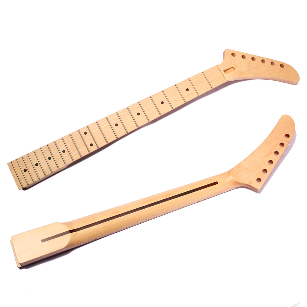 Banana Headstock Electric Guitar Neck Maple Wood 22 Frets Gloss Finish