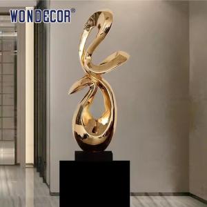 Wholesale Small Interior Decoration Art Abstract Geometry Metal Sculpture Crafts from china suppliers
