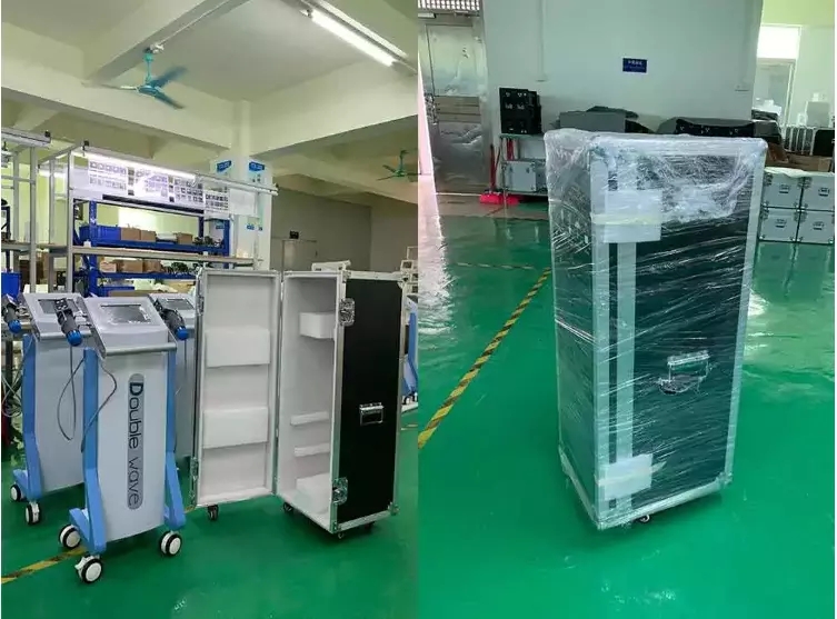 Vertical Double Handles Wave Medical Physiotherapy Shockwave Therapy Machine