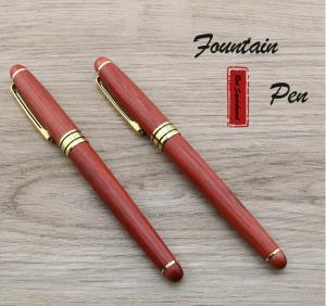 Wholesale Rosewood Fountain Pen With Custom Logo Hand Polishing Wooden Craft Pen Business Gift from china suppliers