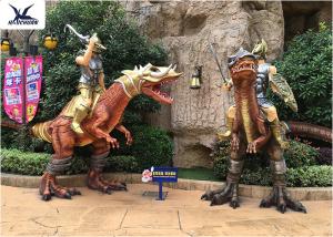 Wholesale Outdoor Amusement Equipment Decoration Life Size Fiberglass Dinosaur Statues from china suppliers
