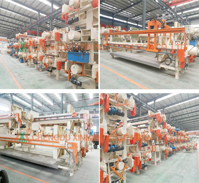 ChengDu XinMing Ceramic Sludge Hydraulic Automatic Press Press Filter