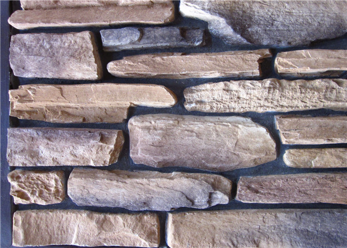 2500series Mixed Color And Shapes Artificial Wall Stone With Moulding Process For Wall Decoration