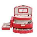 Fashion Storage Holder Leather Jewelry Box Water Resistant Easy To Carry