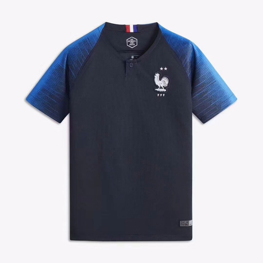 Thailand quality France 2 stars jersey football shirt maker soccer jersey