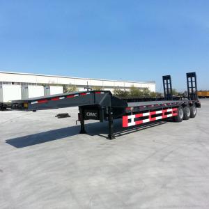 Wholesale 90mm Kingpin Excavator 80T Hydraulic Low Bed Semi Trailer from china suppliers