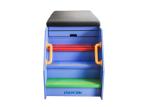 Cartoon Hospital Pediatric Examination Table Wooden Structure With Cabinet