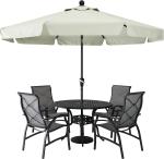 Patio Umbrellas 9' Light Beige, Outdoor Umbrella Market Table Umbrellas with