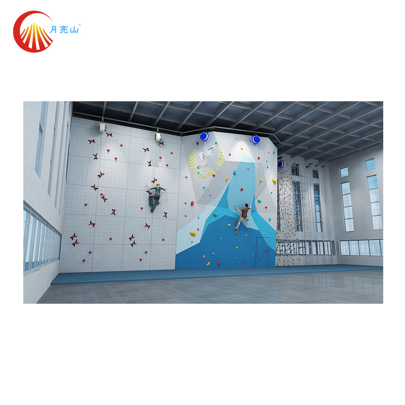 Amusement Park Overhang Climbing Wall Boulder Indoor Rock Climbing For Adults