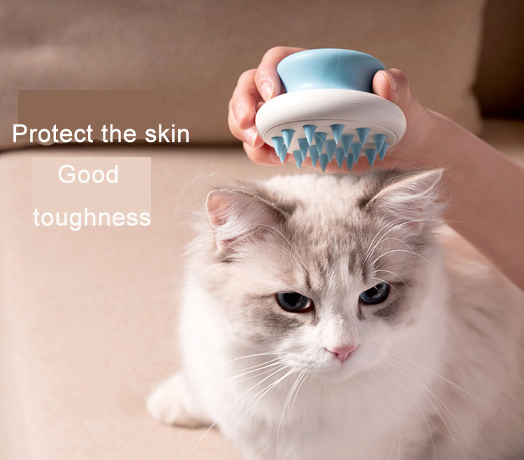 TPU ABS Massaging Cat Comb Self Cleaning Dog Detangling Brush OEM oDM
