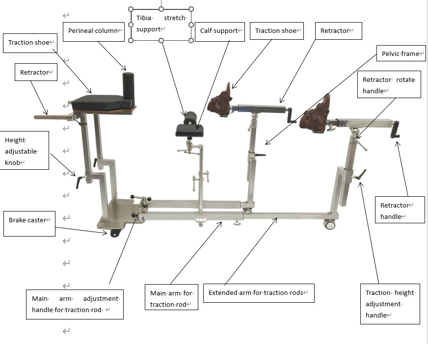 Orthopedic Surgeries Stainless Steel Lower Limb Orthopedic Traction Frame