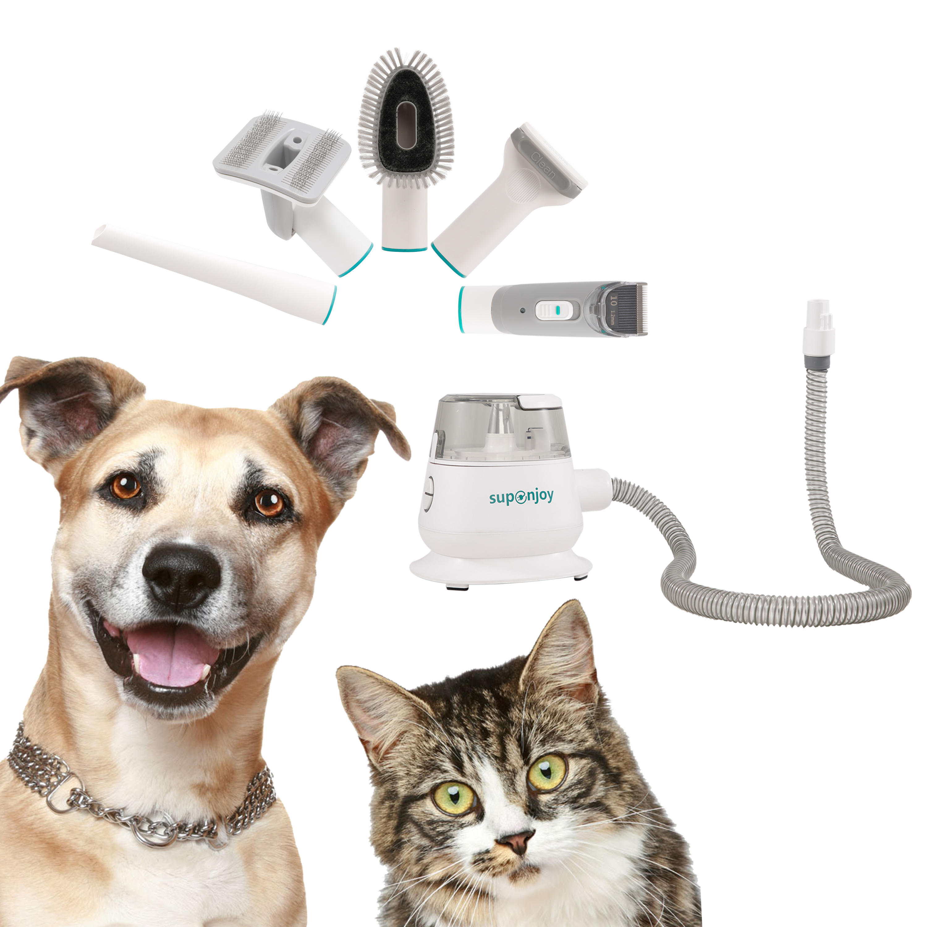 Grooming Products Type Grooming Tools 5 in 1 Pet Kit Vacuum Suction for Dogs Cats
