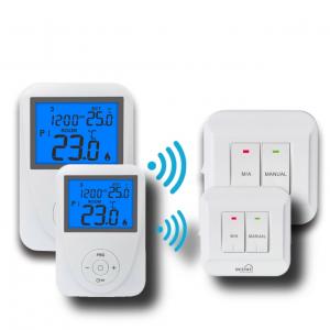 Wholesale Wireless Remote Sensor Controlled Thermostat / Domestic Programmable Thermostat from china suppliers