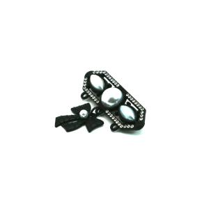 Wholesale Black Fashion Brooch Pin Bow Shape Alloy Copper Silvery Material from china suppliers