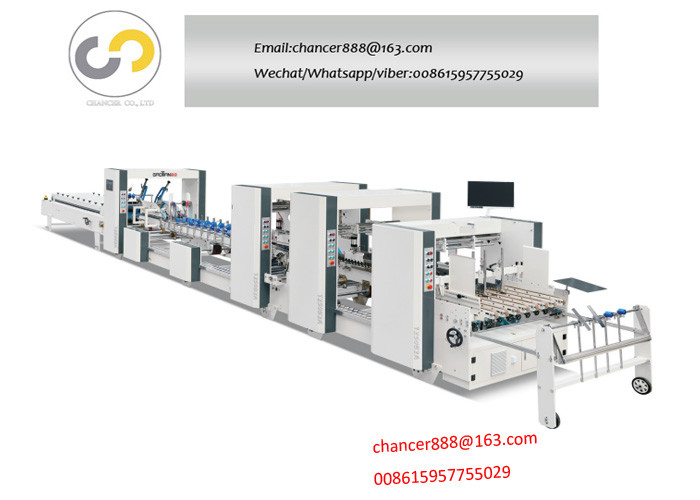 Automatic high speed crash-lock corrugated carton folder gluer