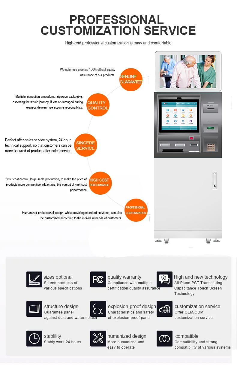 Color/Model Customization Order Pos System Pay Self Service Paymentl Multifunction Self Service Report Collect Terminal