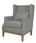American style Linen fabric upholstery solid wood classic culb chair/single sofa
