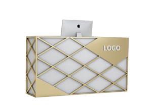 Wholesale Nordic Style Reception Desk Display Case Custom Logo For Bar / Beauty Salon from china suppliers
