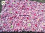 UVG pink hydrangea wedding flower wall for stage background decoration CHR1148