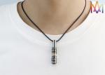Private Logo Hip Hop Style Mens Engraved Necklace