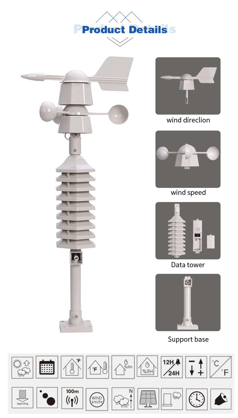 Outdoor Sensor Weather Station Temperature Pressure Humidity And More For Professional