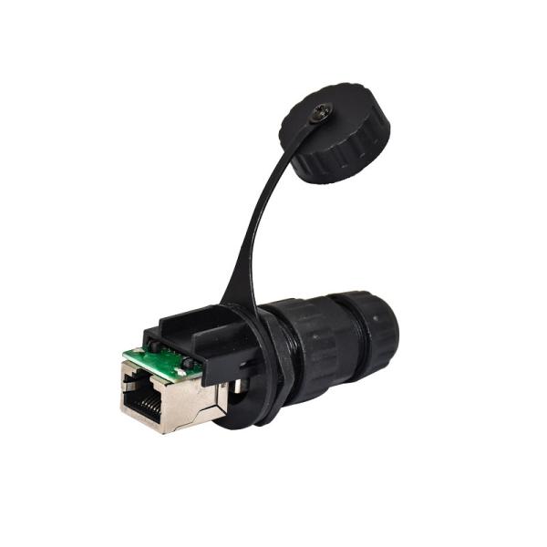 4p 8p Waterproof Rj45 Coupler Connector Male Female Shielded Cat5e Cat6a Panel