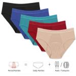 Bamboo Fiber Leak Proof Period Underwear Breathable S-4XL Period Protection
