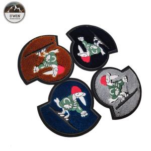 Wholesale Ski Villain 3D Embroidery Patches Toothbrush Material Any Color Available from china suppliers