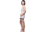 Suspender Ladies Casual Jumpsuits , Ladies Soft Nightwear Romper Suit Back And