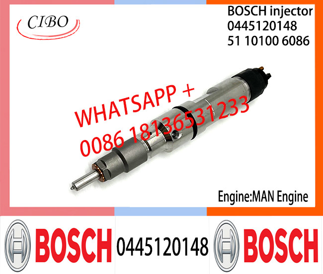 BOSCH 0445120148 51101006086 Neutral Fuel Injector Assembly 0445120148 51101006086 For MAN