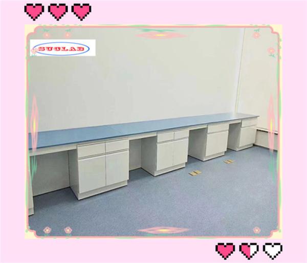 Heat & Chemical Resistant White Chemistry Lab Bench laboratory tables For School