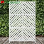 80x140cm Contemporary Metal Garden Screens Galvanized Steel