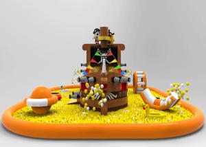 Wholesale Corsair Theme Water Park , Colorful Inflatable Water Equipment For Kids Fun from china suppliers