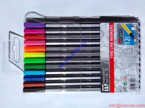 Wholesale 24 colors fineliner 0.4mm marco pen multi color pen,water color pen wholesale from china suppliers