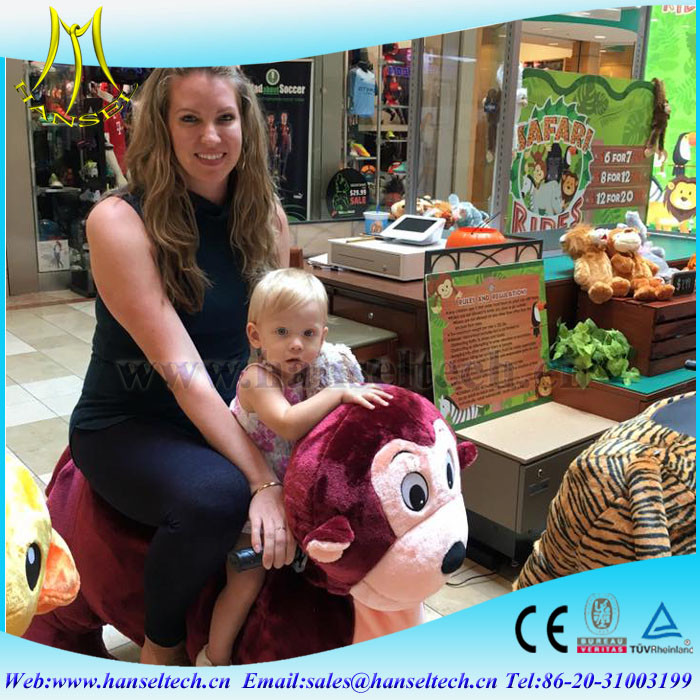 Hansel amusement indoor park animals rides and plush animals for sale