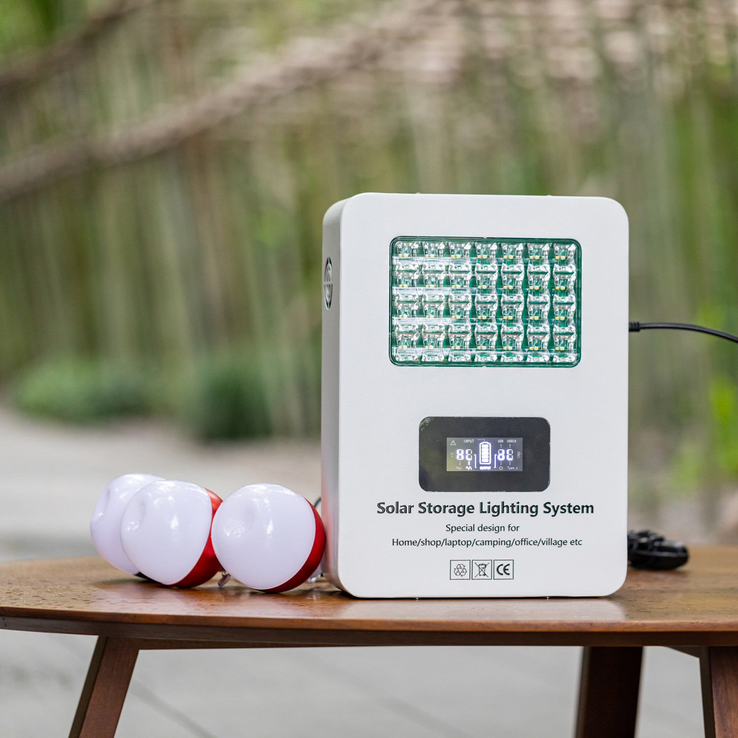 High-Efficiency Portable Solar Generating Systems White 16V 25AH Battery