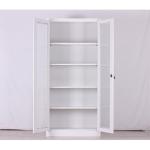 brown 2 Door Glass 1850*900*500mm Locker Storage Cabinet