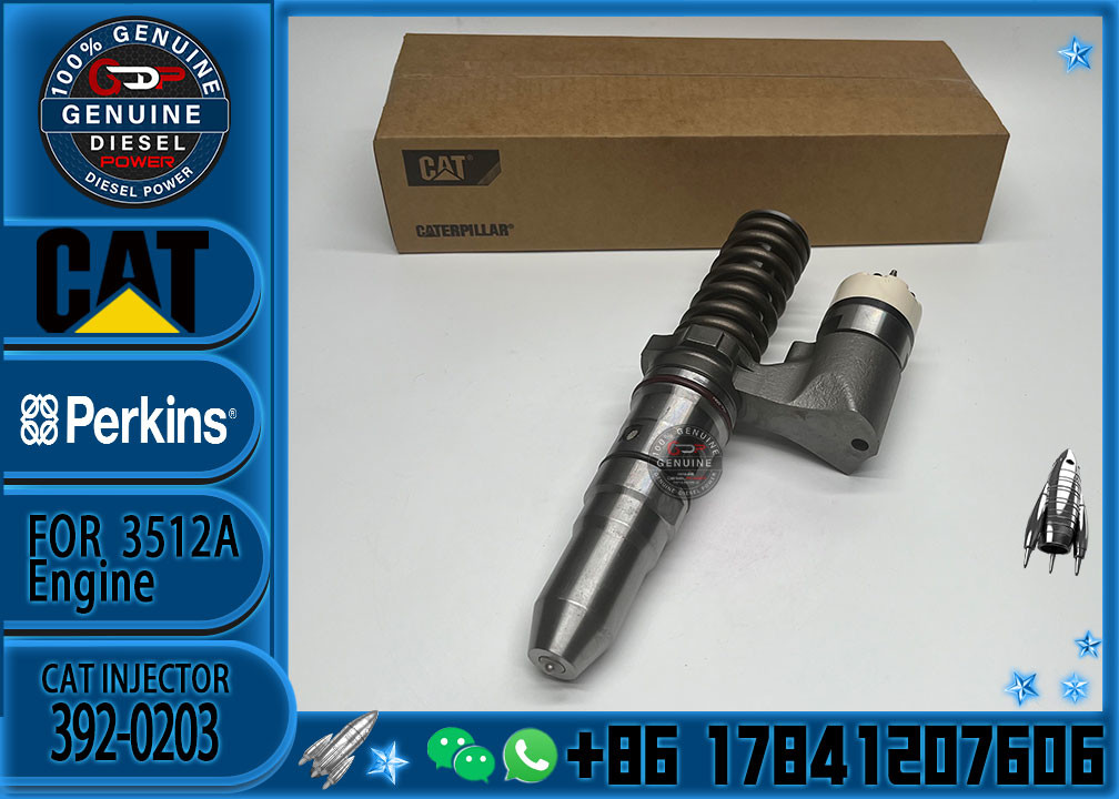 Common rail injector fuel injecto 246-1854 392-0203 250-1311 392-0204 for 3512B Excavator 3512C 3516B 3516C