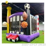 Bounce House Kids Inflatable Party Jumping Castle With Soccer Goal Factory Price