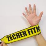 Cotton Wrist Wraps Fitness 7.3cm Yellow Cloth Fabric Gym Support For Weightlifti