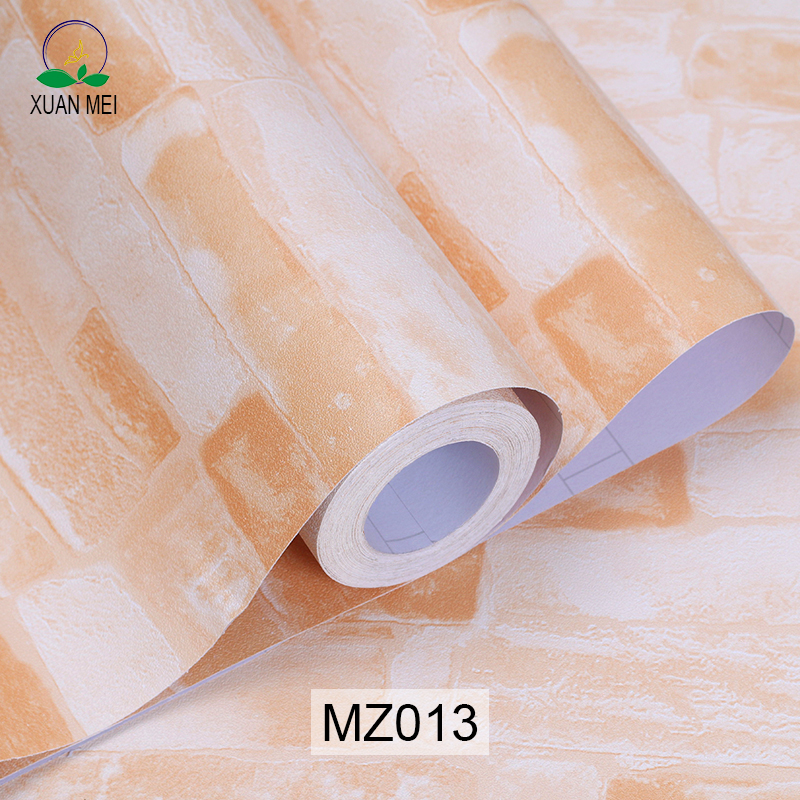 0.18mm-0.31mm Thickness 3D Brick Stone Wallpaper 3D Brick Wallpaper Grey